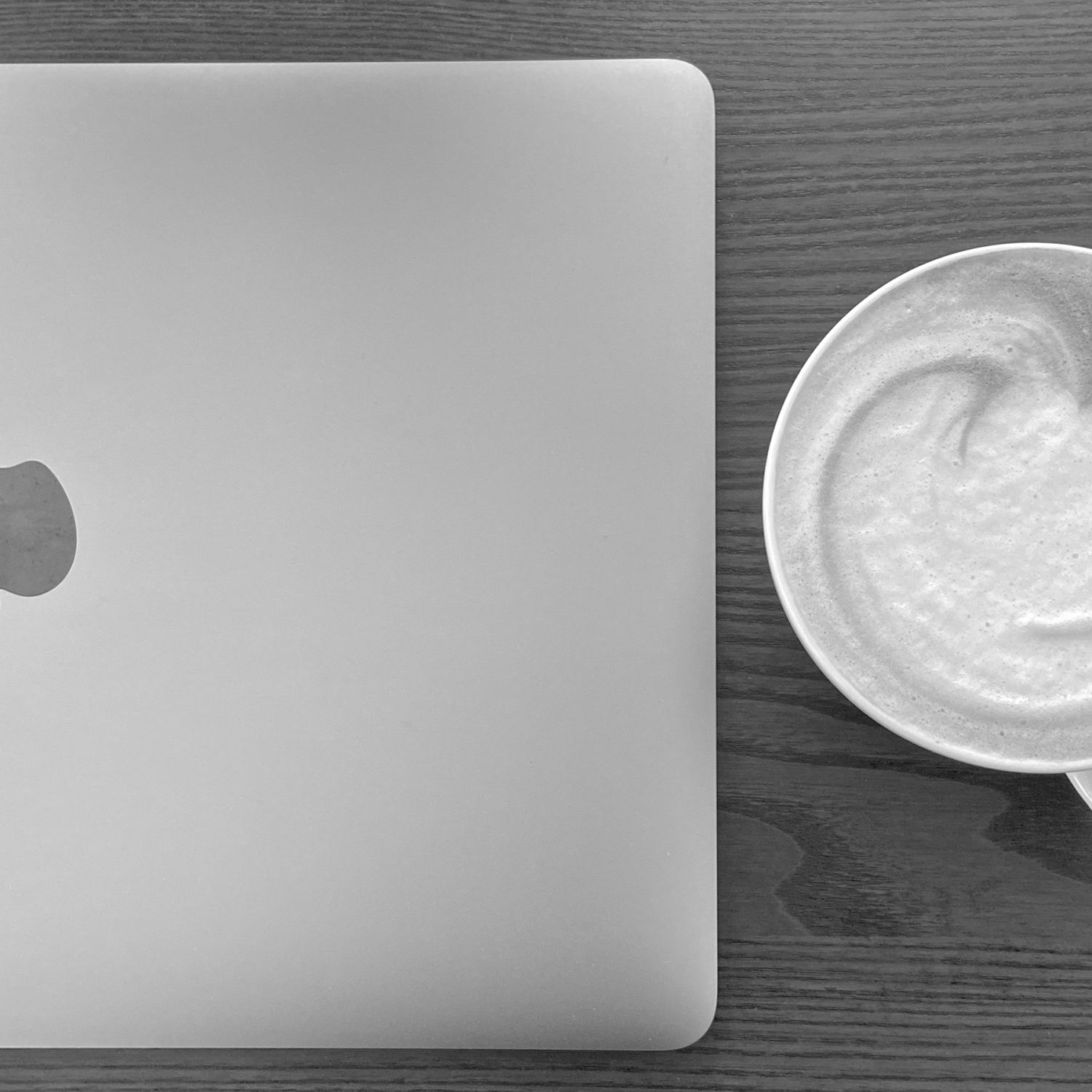 MacBook and Cappuccino